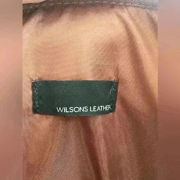 Wilsons Leather Porthole Handle Crossbody/Shoulder Bag Briefcase in Cognac - Picture 9 of 16